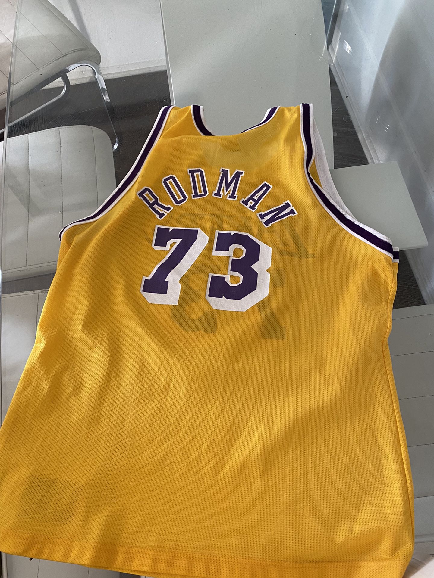 Los Angeles Lakers Dennis Rodman #73 Swingman XL for Sale in Houston, TX -  OfferUp