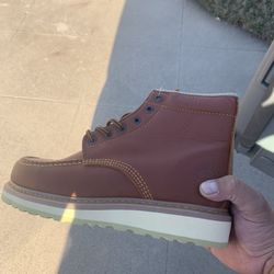 Zapato De Trabajo Liviano Piel