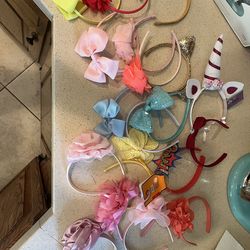 19 little girl/kid headbands all for $25