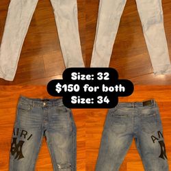 Purple jeans & Amiri Jeans
