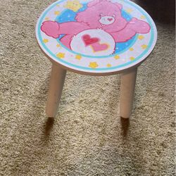 Care bear Stool Good Condition 12”x11”
