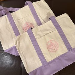 large lavender trader joes tote bag