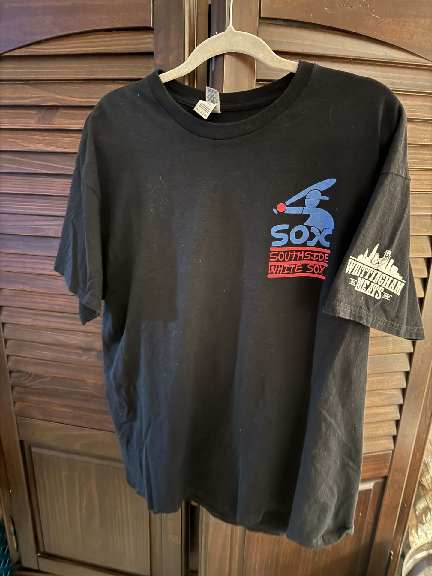 Chicago White Sox South Side Whittingham Meats Black T-Shirt Sz. XL