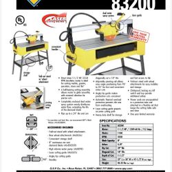 Commercial Wet Tile Saw