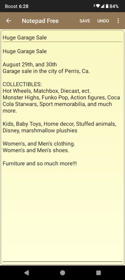 Garage Sale