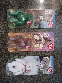 3 beanie babies