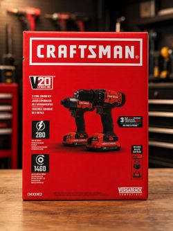 Craftsman 20v 2-Tool Combo Kit  With 2 Batteries and Charger