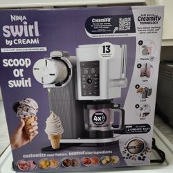 Ninja CREAMi Scoop & Swirl Ice Cream and Soft Serve Maker
