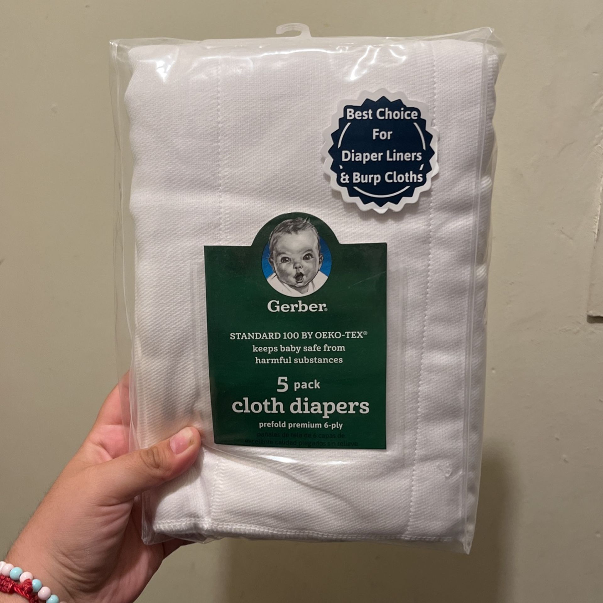 Gerber Prefold Cloth Diapers 5pk