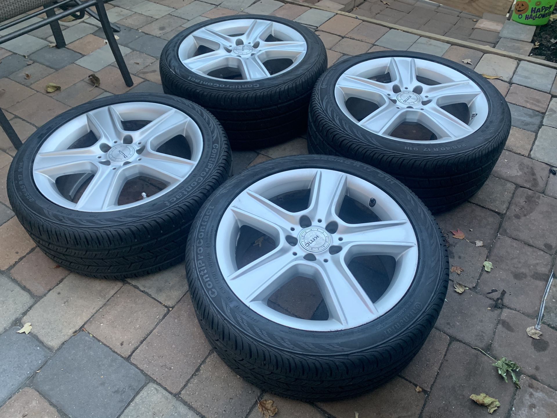 Mercedes Benz wheels rims oem Staggered size 17