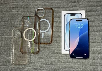 iPhone 15 * New* with 3 cases