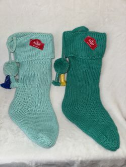 Christmas Stockings Brand New Crochet Set Of 2 Only Asking $20 For The Set