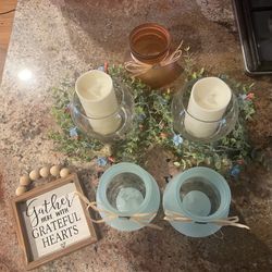8 Miscellaneous Wedding Party Decor Candles Candleholder Sign 