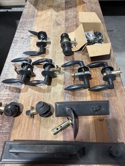Oil Rubbed Bronze Door Knobs and Levers Lot