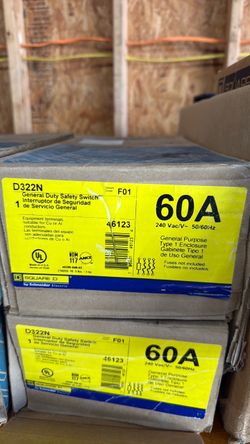 4 - Square D D322N 60A General Duty Safety Switch