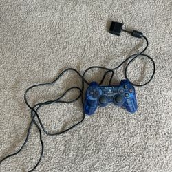 PS2 Blue Controller