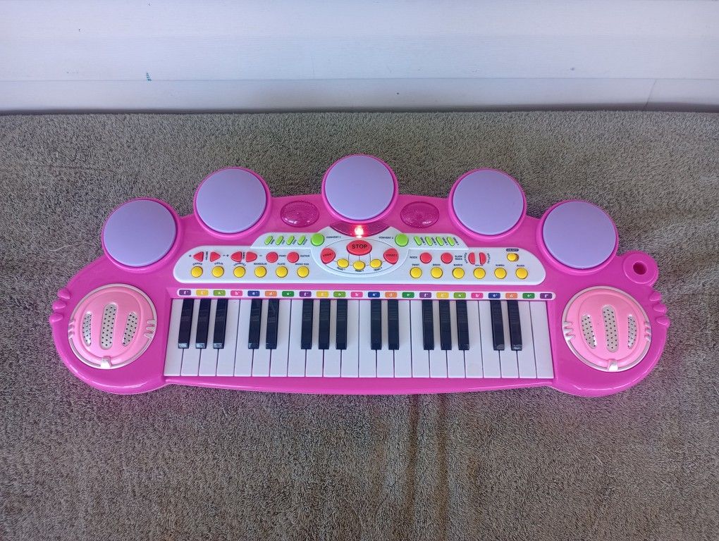 Princess Girl Voice Synthesizer Children's Musical Instrument Toy Keyboard Play