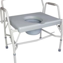 Heavy Duty Toilet/ Bedside Commode-550lbs (NEW)