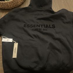Black Essentials Hoodie 