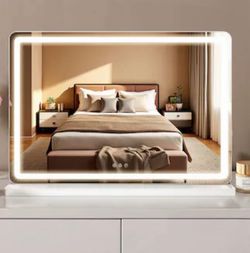 Vanity Makeup Mirror With LED Lights 19x22