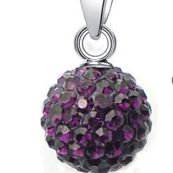 925 Sterling silver paved disco ball set