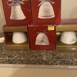 10 Excellent Condition LLADRO Christmas Bells