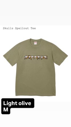 Supreme FW26’ week 1 Skull Spellout Tee Light Olive M