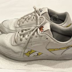 Reebok Tom and Jerry Memt Club Fur Cheese Sneakers Shoes Footwear Men 11.5 White