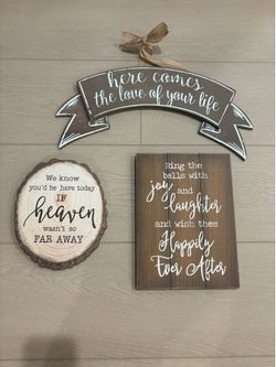 Hobby Lobby Rustic Wedding Signs