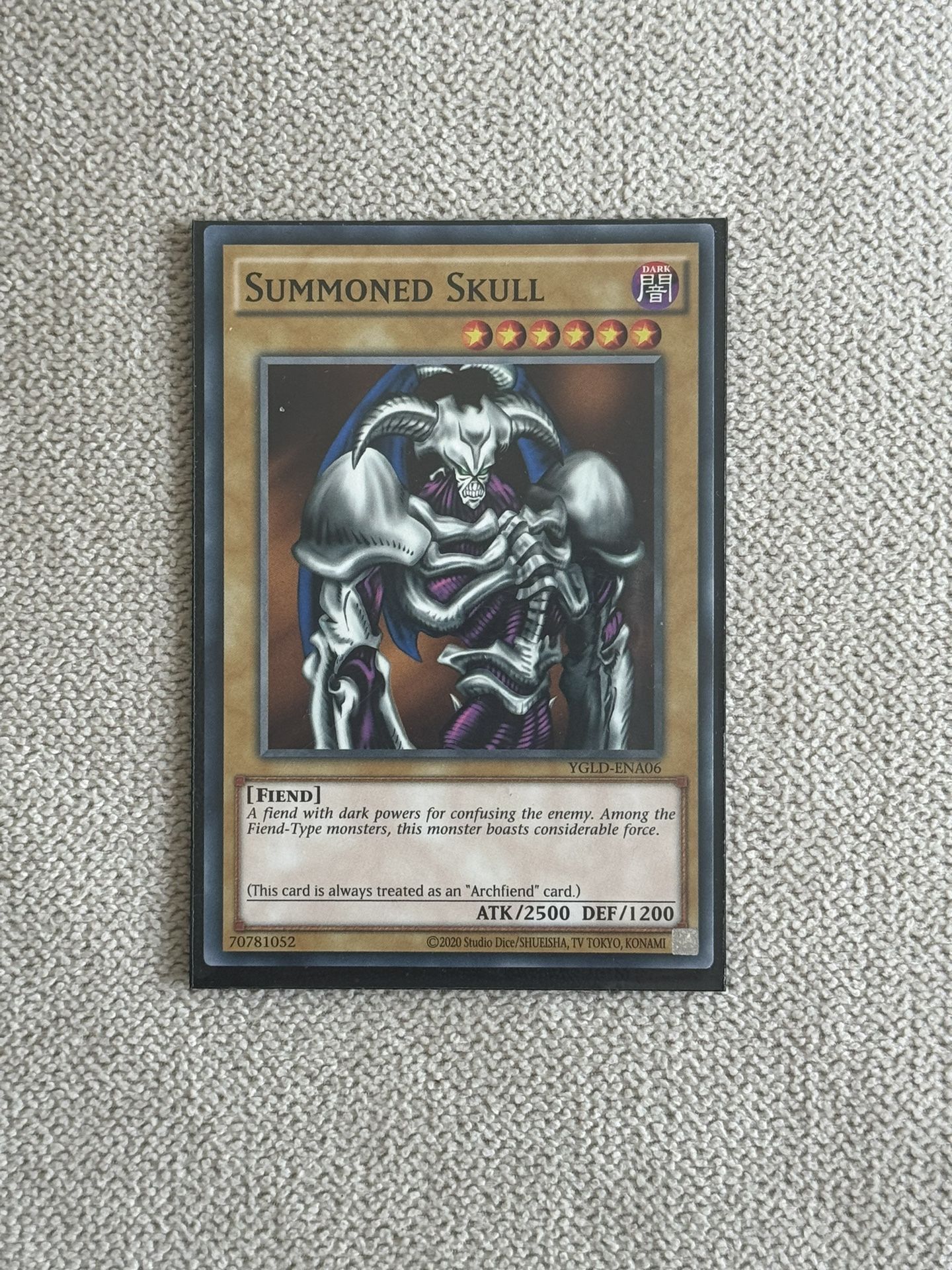 Summoned Skull Yu Hi Oh Card