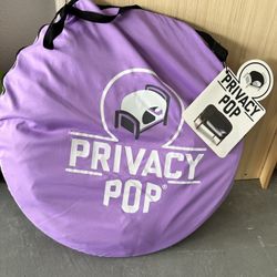 Privacy Pop pop up tent bed 