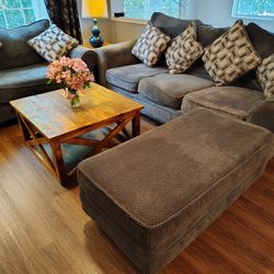 Comfortable Couch, Loveseat And Ottoman!