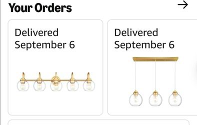Gold lamps