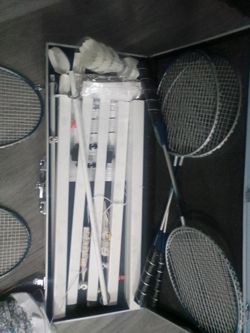 Crocket and badminton set