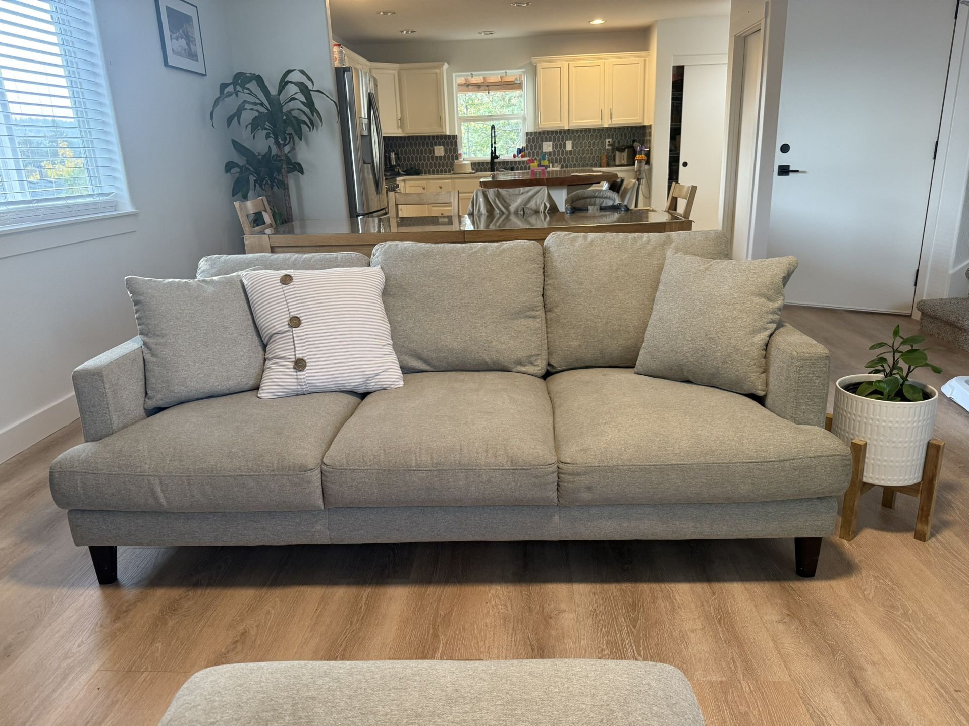 4 Piece Gray Sofa Set