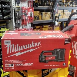 MILWAUKEE M18 TRANSFER PUMP (TOOL ONLY)