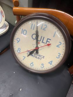 Vintage industrial mid century modern wall clock