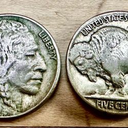 Buffalo Nickels & Foreign Coins