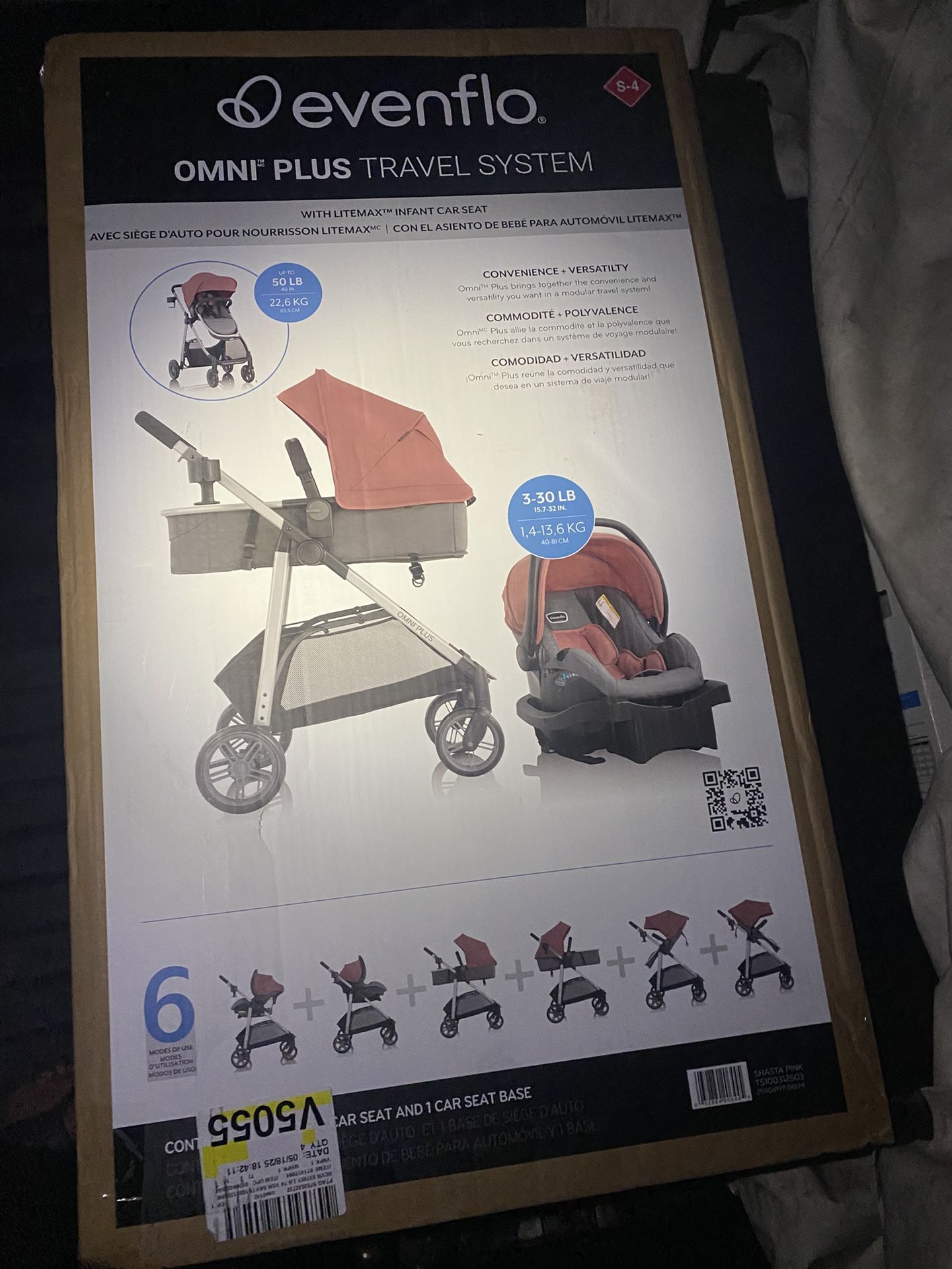 Evenflo Omni ultra travel system with Revolve 180 Lite Max Car Seat
