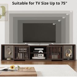 TV Stand for TVs up to 75 Inches, Adjustable