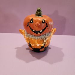VINTAGE Halloween Decoration - Smiling Pumpkin 🎃 