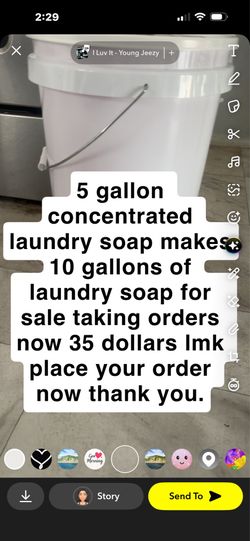 5gallon concentrated  laundry detergent for sale