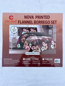 Las vegas Flannel Borrego 3-Piece Set
