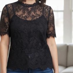 Black Lace Top