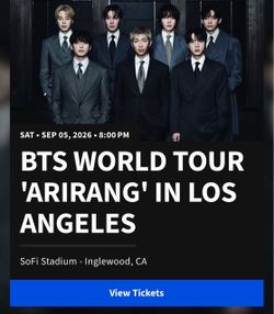 BTS ARIRANG — Sept. 5 🎟️