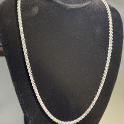 26” 3.78mm 925 Sterling Silver Italian Rounded Box Link