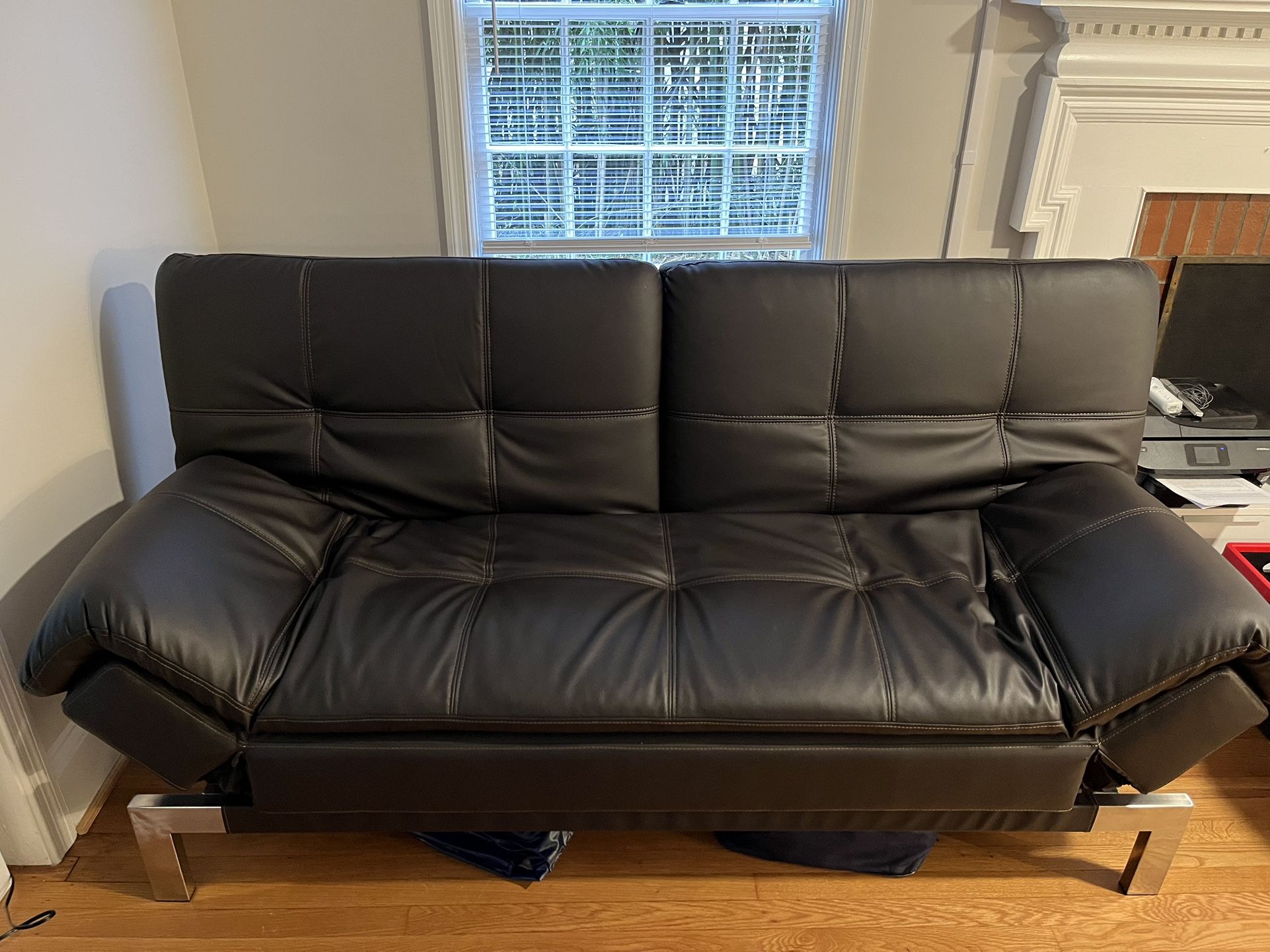 Leather Futon Couch