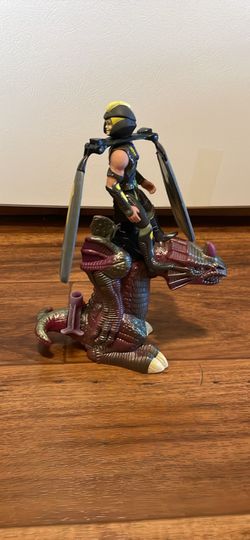 Vintage Dragon Flyz Summit Dragon Launcher Red Burgundy 1995 Galoob