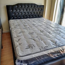 New Queen Bed Frame With Mattress