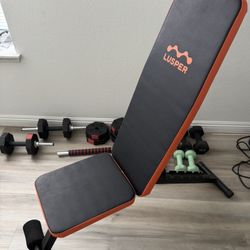 Adjustable weight bench 